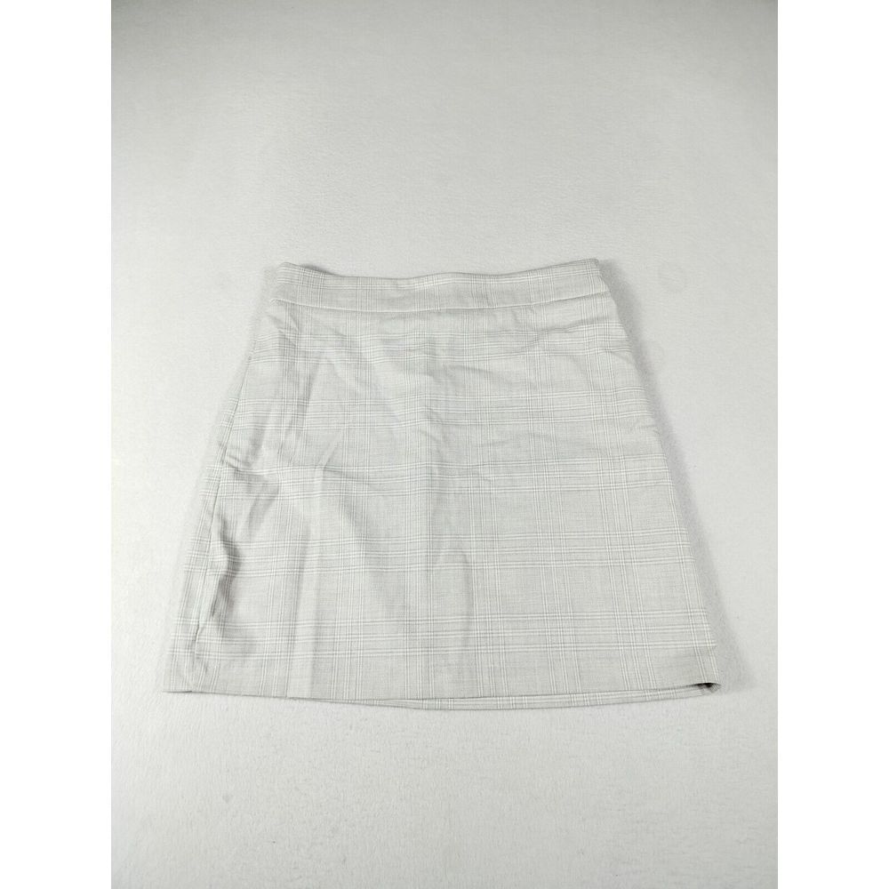 Rachel Zoe Skirt Women's Medium  Gray Schoolgirl Plaid Ivyleague Corpcore Career